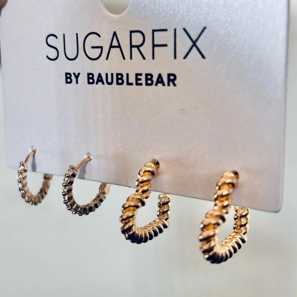 BaubleBar Rope Texture Earring Set